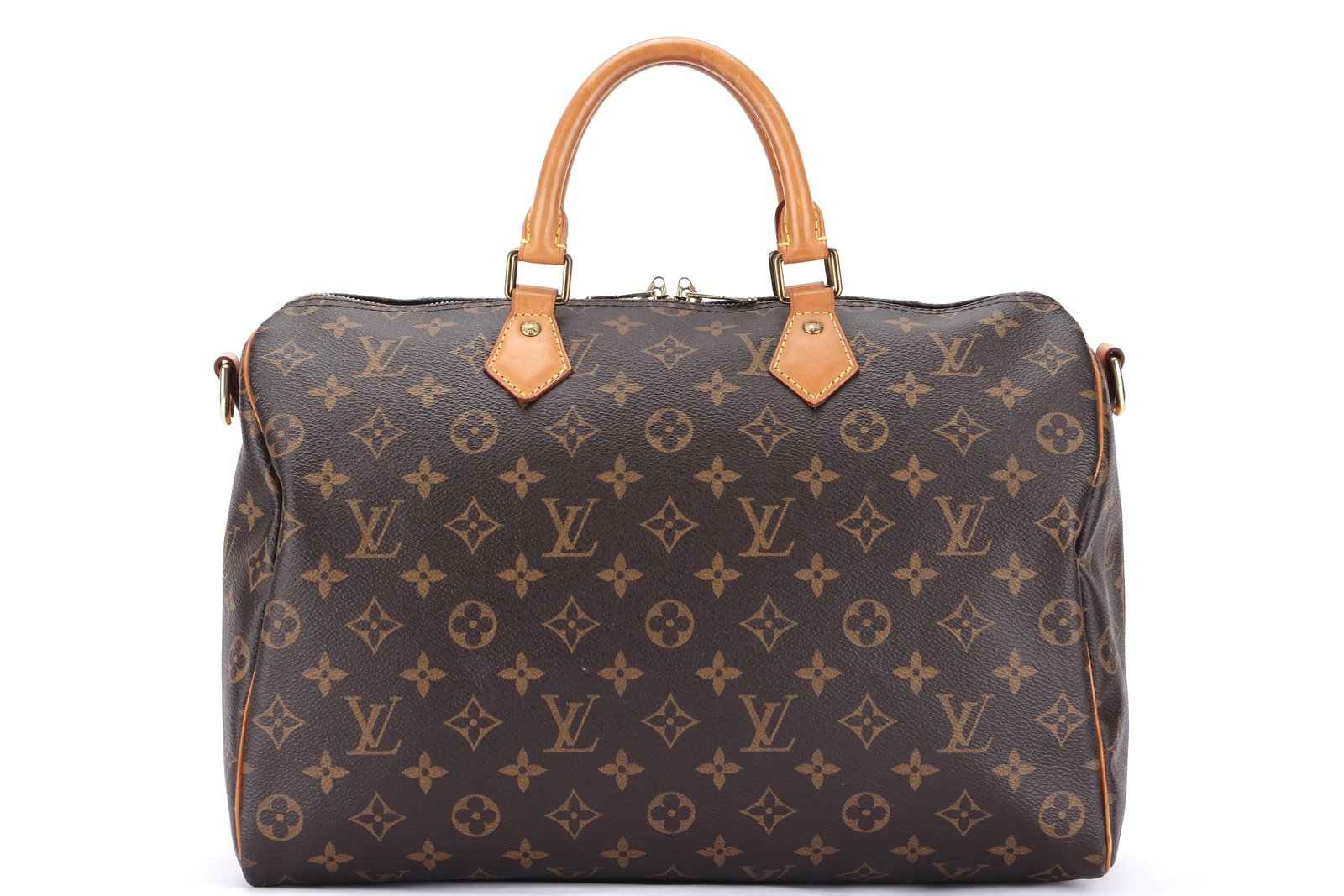 LOUIS VUITTON M40392 SPEEDY BONDOULIERE 35 (RI1176) MONOGRAM CANVAS GOLD HARDWARE, WITH KEYS & LOCK, NO STRAP & DUST COVER | AlmaBagz