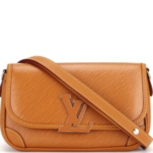 LOUIS VUITTON M59459 BUCI CROSSBODY SMALL GOLD MIEL EPI LEATHER SILVER HARDWARE, WITH STRAP & DUST COVER | AlmaBagz
