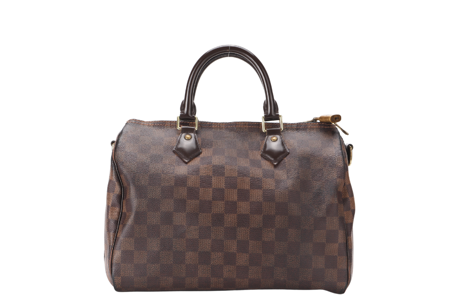 LOUIS VUITTON BANDOULIER 30 (N41367) DAMIER EBENE CANVAS GOLD HARDWARE WITH STRAP NO DUST COVER | AlmaBagz