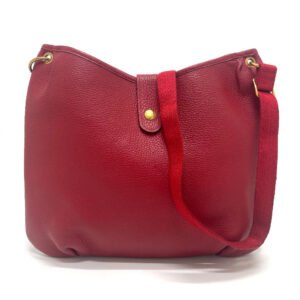 HERMES Shoulder Bag Taurillon Clemence Red Rodeo | AlmaBagz
