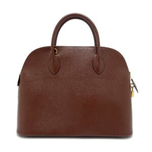 HERMES Handbag leather Brown Bored 35 Women Used | AlmaBagz