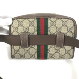 GUCCI Waist bag 517076 GG Supreme Canvas beige Sherry line OPHIDIA OPHIDIA Women Used | AlmaBagz