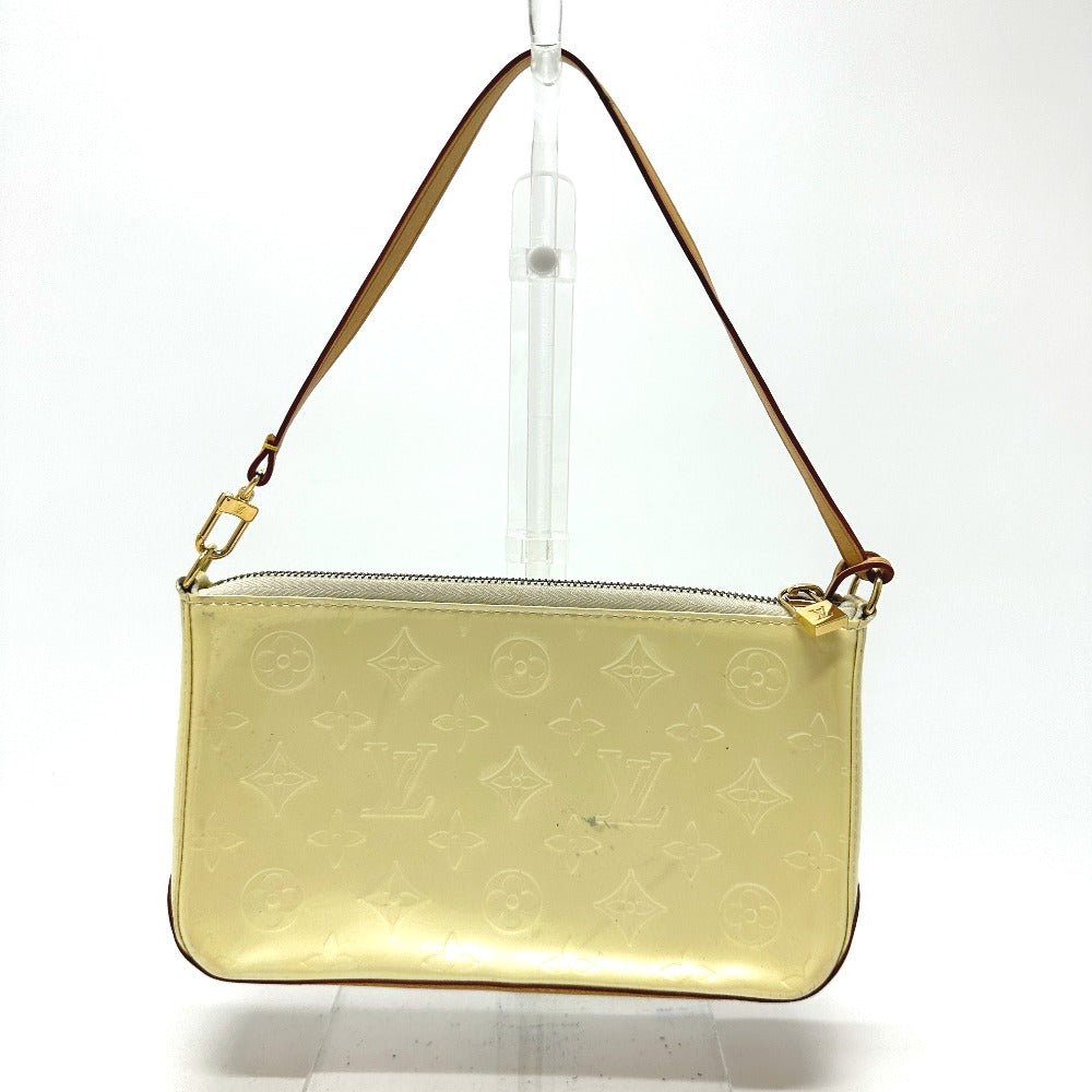 LOUIS VUITTON Shoulder Bag M91333 Monogram Vernis white Monogram Vernis mallory square Women Used | AlmaBagz