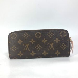 LOUIS VUITTON Long Wallet Purse M61298 Monogram canvas pink Monogram Portefeuille Clemence Women Used | AlmaBagz