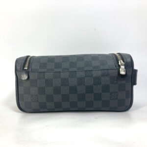 LOUIS VUITTON Pouch N47625 Damier Grafitto Canvas black Damier Grafitte C Cracking pouch | AlmaBagz