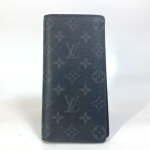 LOUIS VUITTON Long Wallet Purse M61697 Monogram Eclipse Canvas black Monogram Eclipse Portefeuille Blaza mens Used | AlmaBagz