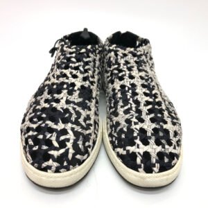 HERMES sneakers Silk, Leather Black type Slip-on Mesh 36.5 | AlmaBagz