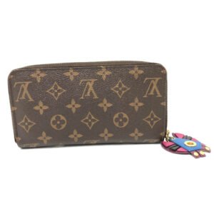 LOUIS VUITTON Long Wallet Purse M61364 Monogram canvas Brown / Red Monogram zippy wallet totem Women Used | AlmaBagz