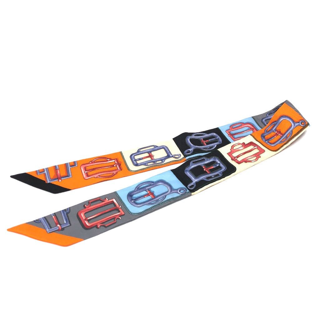 HERMES scarf silk multicolor Attelage Attrage Buckle Women Used | AlmaBagz