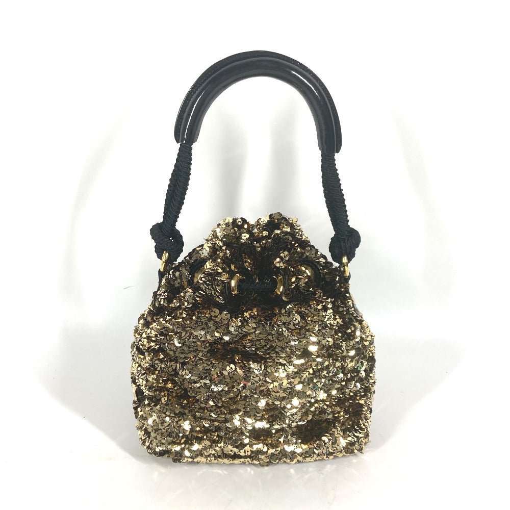 LOUIS VUITTON Handbag M40322 Sequins, Leather gold 2010 Cruise Collection Mininoe Rococo All | AlmaBagz