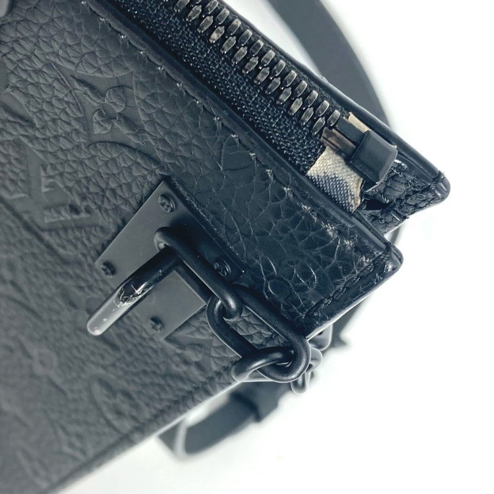 LOUIS VUITTON Shoulder Bag M55924 Taurillon Clemence Leather black Monogram Taurillon Clemence Sac Plat | AlmaBagz - Image 9