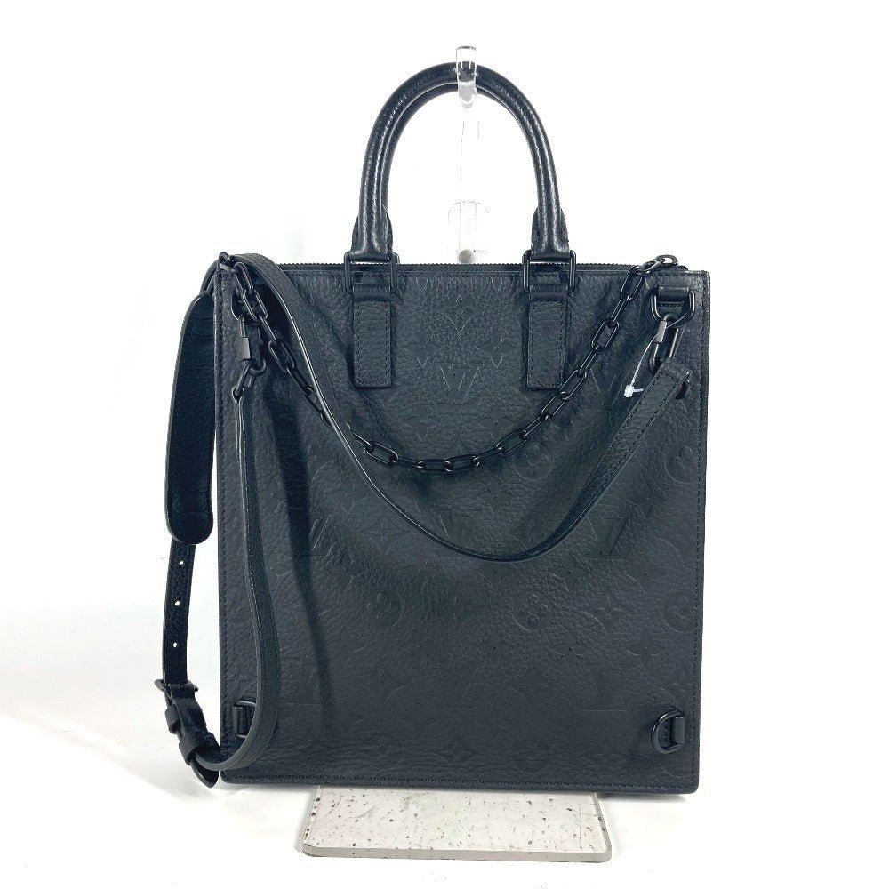 LOUIS VUITTON Shoulder Bag M55924 Taurillon Clemence Leather black Monogram Taurillon Clemence Sac Plat | AlmaBagz