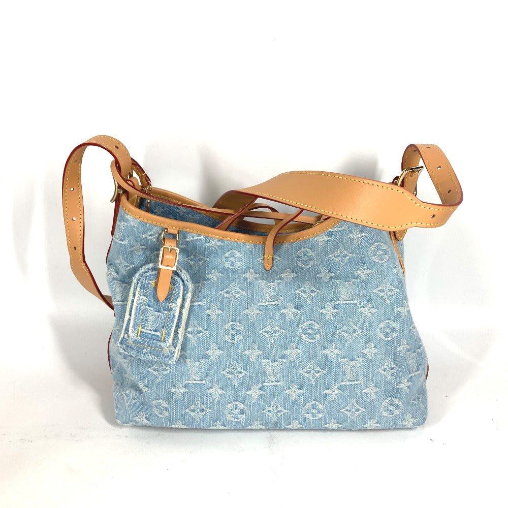 LOUIS VUITTON Shoulder Bag M11462 Monogram denim blue LV By the Pool Monogram Denim Carryall NM PM | AlmaBagz