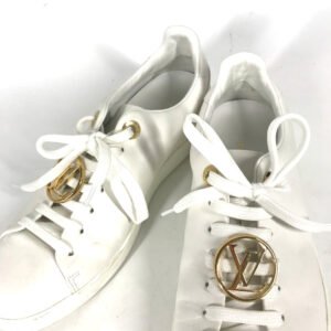 LOUIS VUITTON sneakers 1A2XOM leather white Monogram Front Row Line Sneakers 36 | AlmaBagz