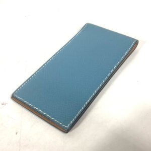 HERMES Other stationery leather blue Notepad Memopad mens(Unisex) Used | AlmaBagz