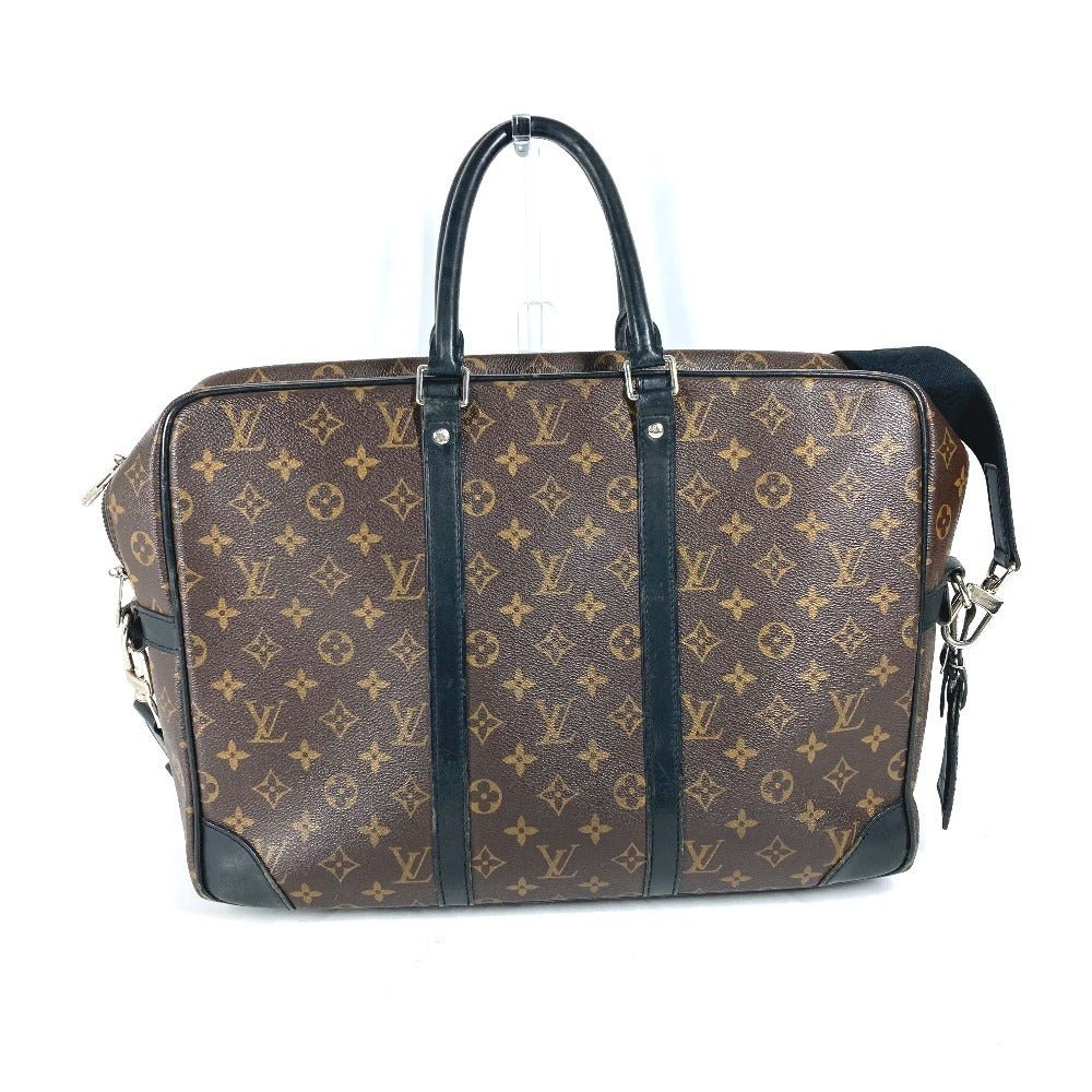 LOUIS VUITTON Business bag M40224 Monogram macacer canvas Brown Monogram macacer Porto Documan VowayajuGM mens Used | AlmaBagz