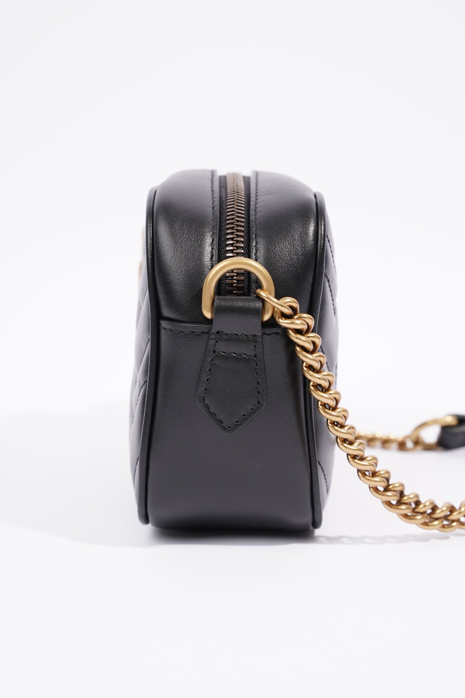 Gucci Gucci GG Marmont Black Leather Mini | AlmaBagz