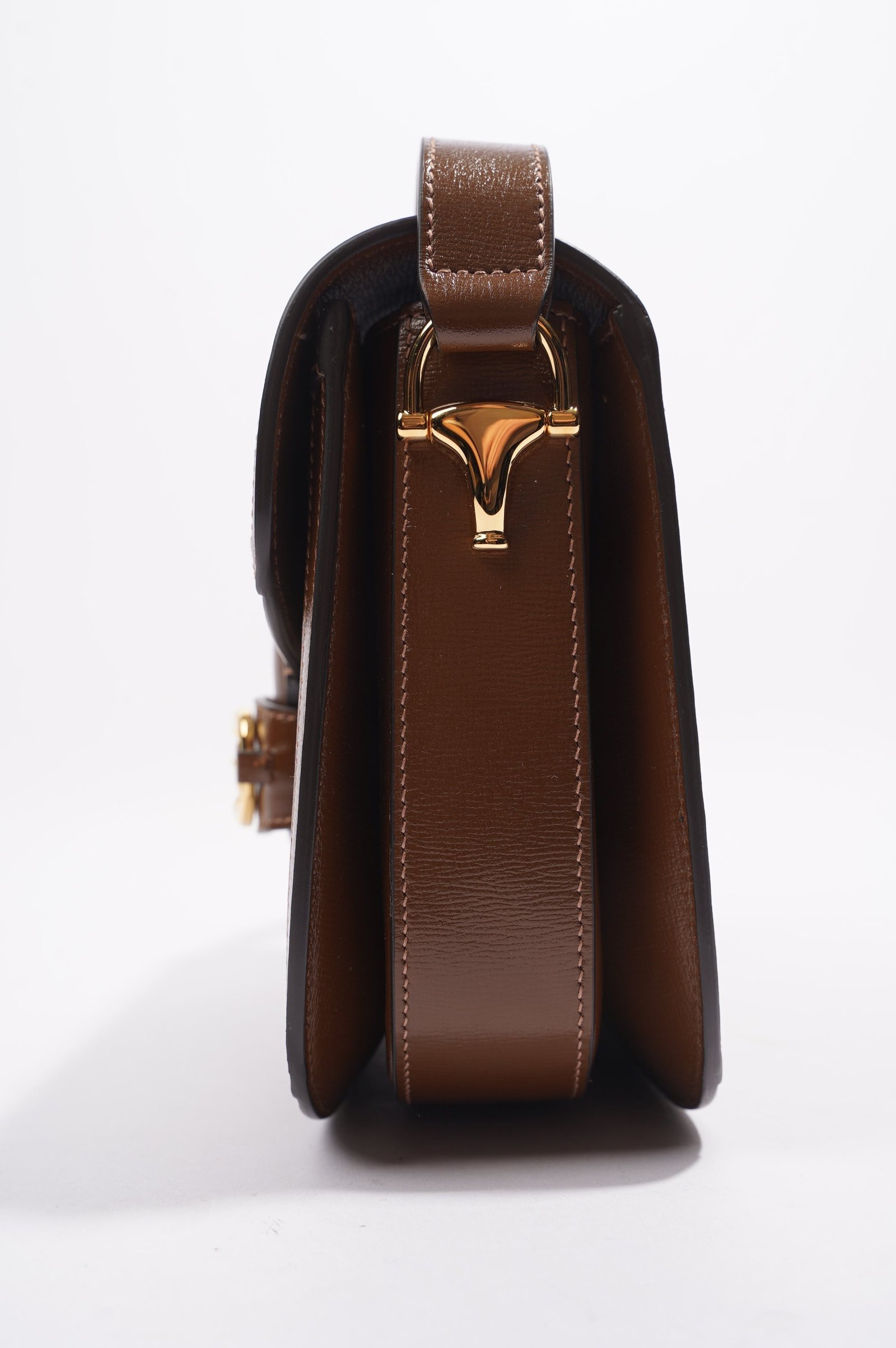 Gucci 1955 Horsebit Shoulder Bag Monogram Canvas | AlmaBagz - Image 3