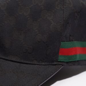 Gucci Web Baseball Hat Black / Green / Red Canvas XL | AlmaBagz