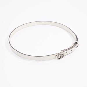 Gucci Marmont Belt White Leather 95cm | AlmaBagz