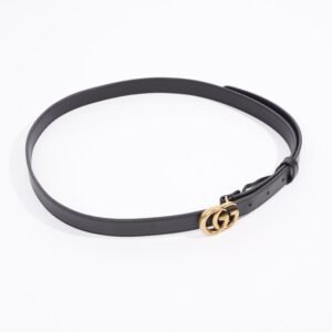 Gucci Marmont Belt Black Leather 95cm | AlmaBagz