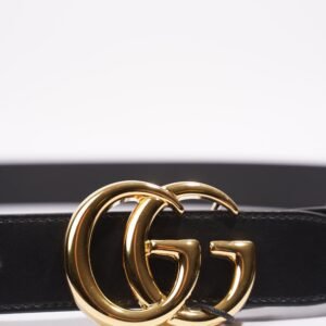 Gucci Marmont Belt Black Leather 100cm | AlmaBagz
