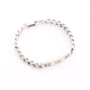 Gucci Ghost Chain ID Bracelet Silver Silver Sterling 17cm | AlmaBagz