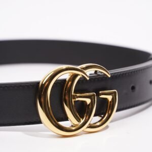 Gucci Marmont Belt Black Leather 70cm 28" | AlmaBagz
