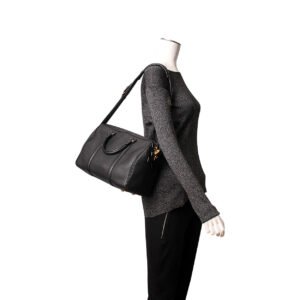 LOUIS VUITTON Leather Sofia Coppola MM Black | AlmaBagz