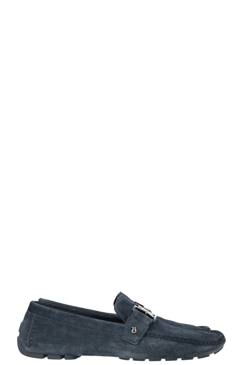 LOUIS VUITTON Flats Suede Blue | AlmaBagz