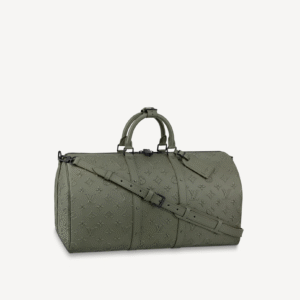Louis Vuitton Khaki Keepall Bandouliere 50 M57963 | AlmaBagz