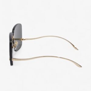 Gucci GG 0352S Sunglasses Black / Gold Base Metal 145mm | AlmaBagz
