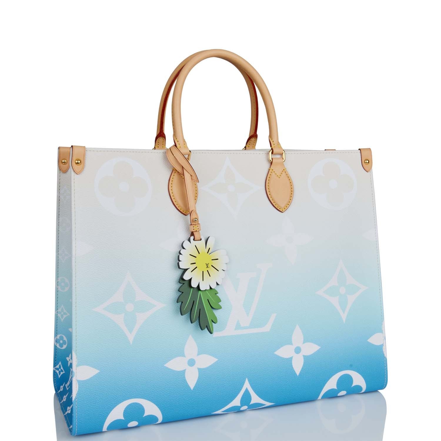 Louis Vuitton Blue By The Pool Giant Monogram OnTheGo GM | AlmaBagz