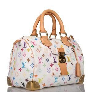 Louis Vuitton Monogram Multicolor White Speedy 30 ( - Excellent) | AlmaBagz