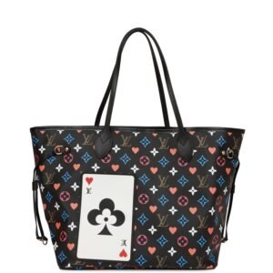 Louis Vuitton Black Game On Neverfull MM | AlmaBagz