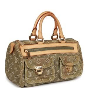 Louis Vuitton Green Monogram Denim Neo Speedy | AlmaBagz