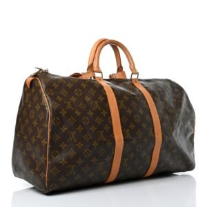 Louis Vuitton Keepall 50 Monogram Canvas Duffle Bag | AlmaBagz