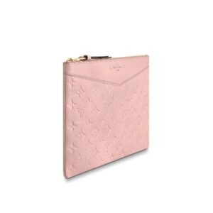 LOUIS VUITTON DAILY POUCH MONOGRAM EMPREINTE LEATHER ROSE POUDRE | AlmaBagz