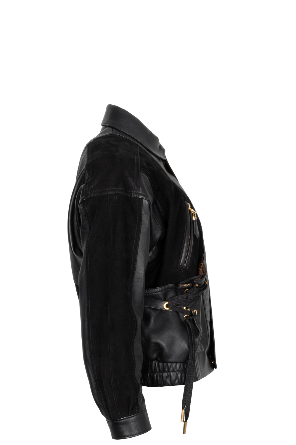 LOUIS VUITTON Leather Bomber Jacket MNG Lining | AlmaBagz