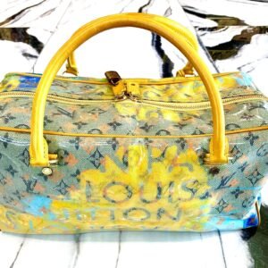 LOUIS VUITTON MULTI-COLOR MONOGRAM PULP WEEKENDER PM | AlmaBagz
