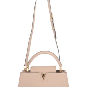LOUIS VUITTON Capucines MM Bag Galet | AlmaBagz