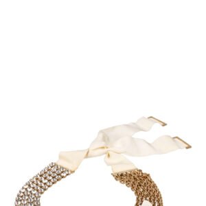 LOUIS VUITTON Necklace Flowers Ribbon | AlmaBagz