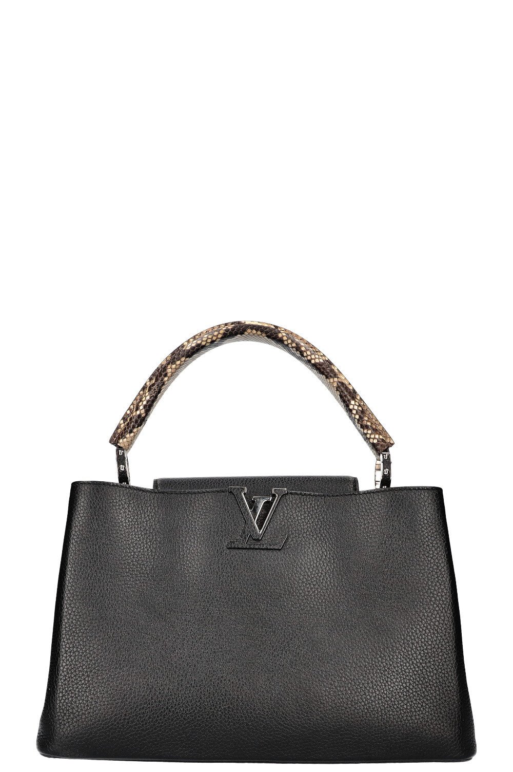 LOUIS VUITTON Python Handle Capucines GM Black | AlmaBagz - Image 11