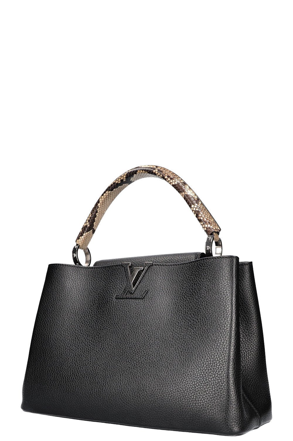 LOUIS VUITTON Python Handle Capucines GM Black | AlmaBagz - Image 5