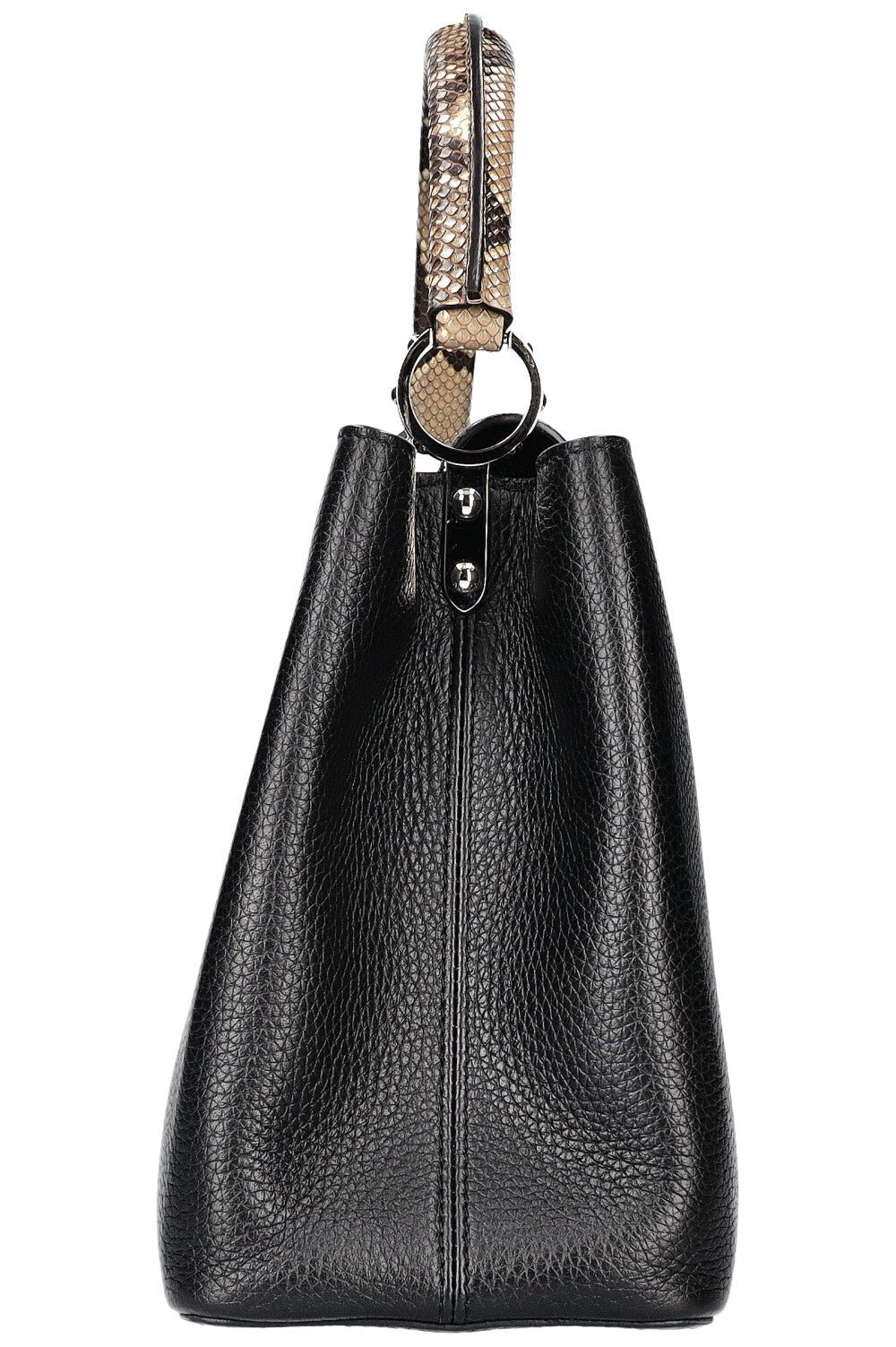 LOUIS VUITTON Python Handle Capucines GM Black | AlmaBagz - Image 3