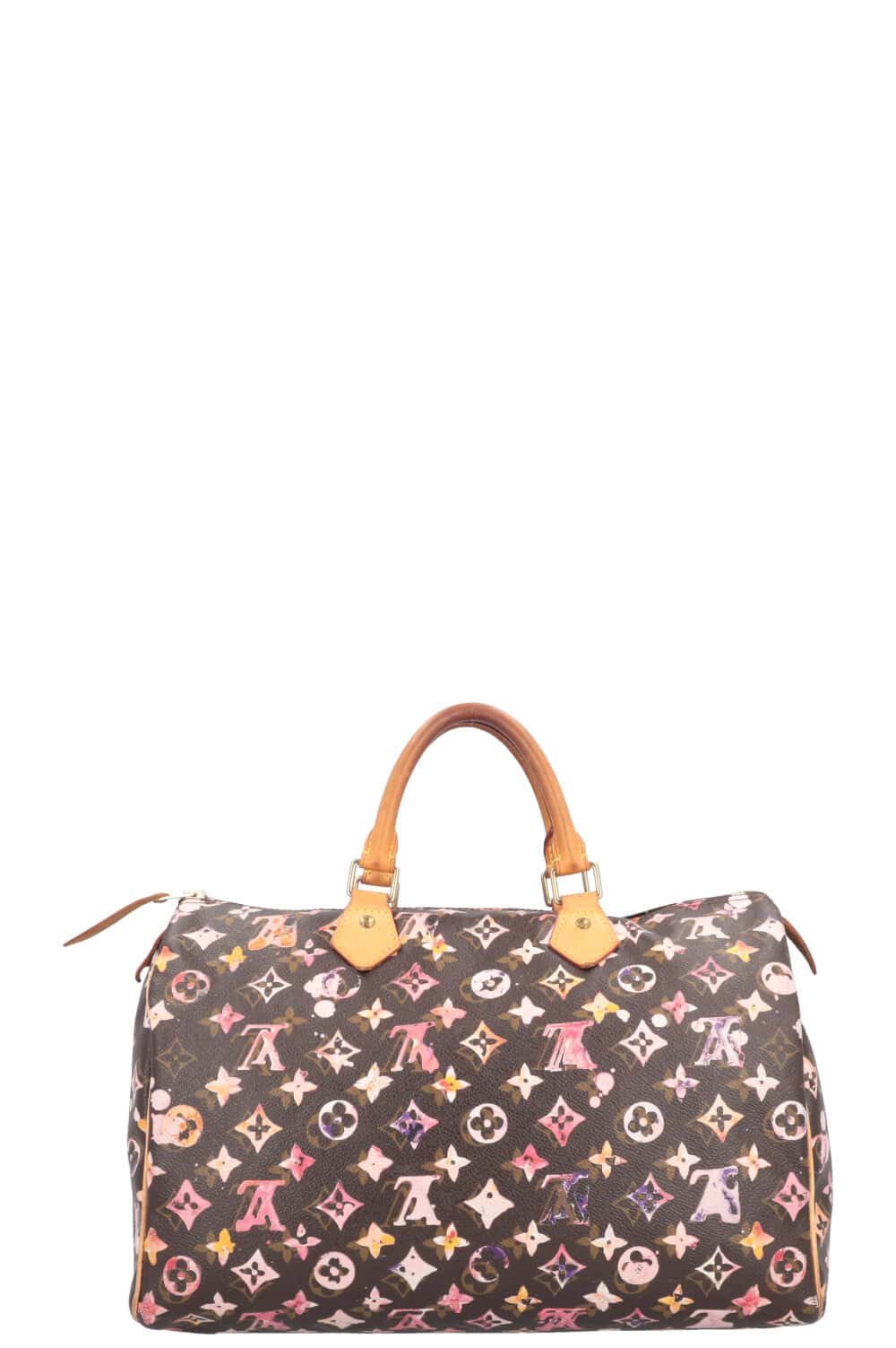 LOUIS VUITTON Speedy 35 Richard Prince Watercolor Aquarelle MNG | AlmaBagz