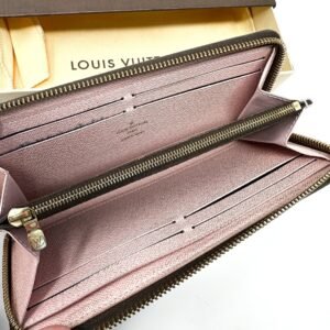 Louis Vuitton Clemence Wallet in Damier Ebene | AlmaBagz