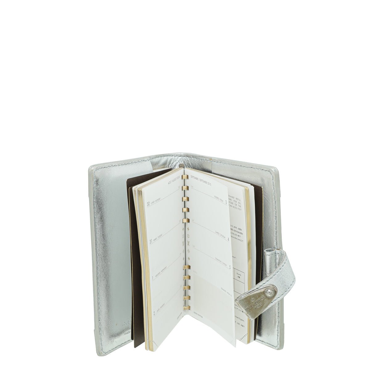 Louis Vuitton Silver Suhali Partenaire Agenda Cover | AlmaBagz - Image 8