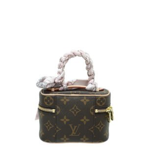 Louis Vuitton Brown Monogram Nice Nano Vanity Case w/Confidential Bandeau | AlmaBagz