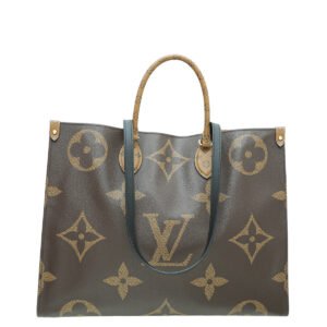 Louis Vuitton Brown Monogram Reverse Onthego GM Bag | AlmaBagz